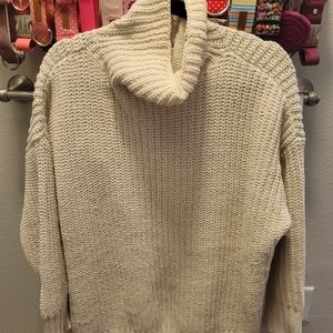 Aerie Chenille Cream Turtleneck